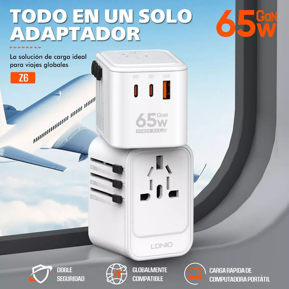 Adaptador PD20W Universal – Carga Rápida y Compatibilidad Total